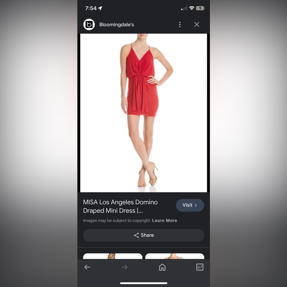 Misa Los Angeles Red Mini Dress